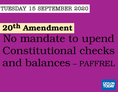 No mandate to upend Constitutional checks and balances 